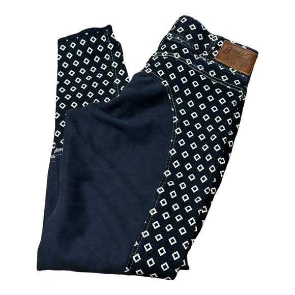 Goode Rider blue denim with white print & Horze gray breeches bundle size 28 R - Picture 9 of 16